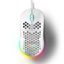 Mouse para jogos DIERYA Falcon Honeycomb RGB 16000 DPI branco