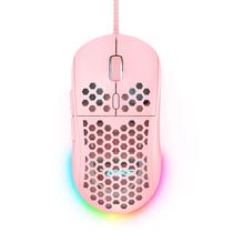 Mouse para jogos DIERYA M1SE com fio 12800DPI RGB Windows/Linux-Pink