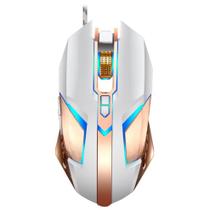 Mouse para jogos LED óptico T03 com fio 4800dpi para jogadores