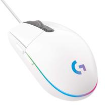 Mouse para jogos Logitech G203 Wired 8.000 DPI LIGHTSYNC RGB branco