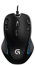 Mouse para jogos Logitech G300s com fio de 2.500 DPI RGB preto