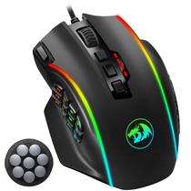 Mouse para jogos Redragon M901K UP 16.000 DPI 16 botões macro