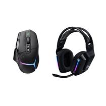 Mouse para jogos sem fio Logitech G502 X Plus com fone de ouvido G733 Mouse para jogos sem fio Logitech G502 X Plus com fone de ouvido G733
