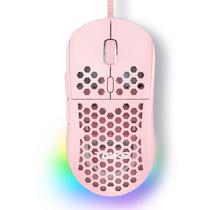 Mouse para jogos TMKB Falcon M1SE Ultralight 12800DPI RGB Rosa