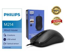 Mouse Philips M214 Óptico Usb Para PC e Notebook Com Cabo USB