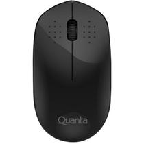 Mouse Quanta Sem Fio Click Silencioso QTMSS10 1600DPI Preto