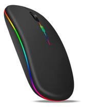 Mouse Recarregável Bluetooth Sem Fio Led 2.4ghz