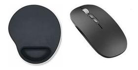 Mouse Recarregavel Mouse Pad Para Note Samsung Book I5 Preto