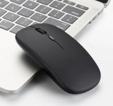 Mouse Recarregável Wireless Luminoso Confortável Preto