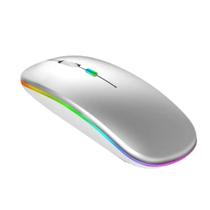 Mouse Rgb Led Anatômico Sem Fio Bateria Recarregável 2.4g