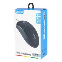 Mouse Satellite A28 - com Fio - 1000DPI - USB - Preto