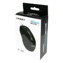 Mouse Satellite A34 - com Fio - 1200 Dpi - Preto
