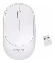 Mouse Sem Fio 1.000dpi Ms001 Wireless Branco. Cor Branco Mouse Sem Fio 1.000dpi Ms001 Wireless Branco. Cor Branco