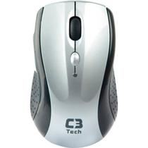 Mouse sem Fio 1600DPI M-W012BSI PRETO/PRATA C3 TECH Mouse sem Fio 1600DPI M-W012BSI PRETO/PRATA C3 TECH