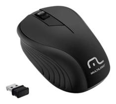 Mouse Sem Fio 2.4 Ghz 1200 Dpi 3 Botões Preto Usb Multilaser - MO212
