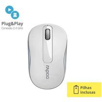 Mouse sem Fio 2.4 GHZ M10 Branco RA008 Rapoo