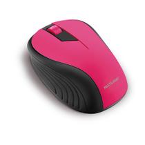 Mouse sem fio 2.4 ghz preto e rosa mo214