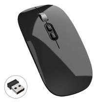 Mouse Sem Fio 2.4g Recarregável Usb Dpi Ajustável 800-1200