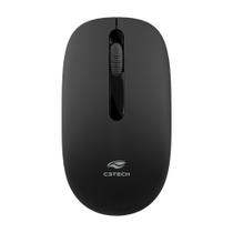 Mouse Sem Fio, 2.4GHz, 1.200 DPI, M-W15BK, C3Tech, Plug And Play, Preto