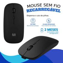 Mouse Sem Fio 2.4ghz Recarregável Lithium Usb Mo290 Cor Preto Mouse Sem Fio 2.4ghz Recarregável Lithium Usb Mo290 Cor Preto