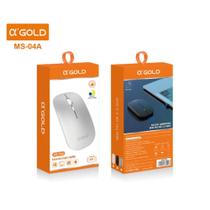 Mouse Sem Fio 2.4GHz Recarregável USB Ergonômico Wireless - MS04B