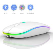 Mouse Sem Fio 2 em 1 Via Bluetooth E Wireless Tipo O-gold Modelo MS03