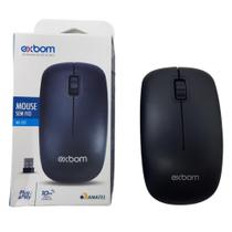 Mouse Sem Fio 2,4g Com Sensor Óptico Modelo Ms-s22 Preto - exbom