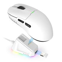 Mouse sem fio A.JAZZ AJ159 de modo duplo, 56 g, 26K DPI, branco