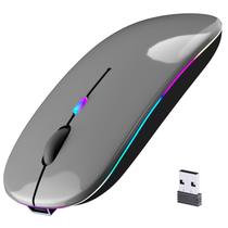 Mouse sem fio Afaartcci Bluetooth 5.2 recarregável com LED