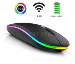 Mouse Sem Fio Bateria Recarregável Wireless Gamer Rgb 2.4ghz - WEIBO