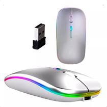 Mouse Sem Fio Bateria Recarregável Wireless Rgb 2.4 Ghz