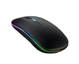 Mouse Sem Fio Bateria Recarregável Wireless Rgb 2.4 Ghz - Wk Waka