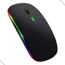 Mouse Sem Fio Blueooth Recarregável Led 2.4GHZ