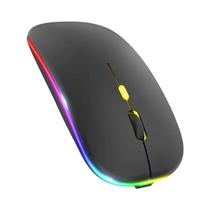 Mouse Sem Fio Bluetooth 5.4 Retroiluminado RGB 2.4G Dual-mode Recarregável Silencioso 1600 DPI Para