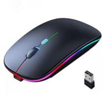 Mouse Sem Fio Bluetooth Recarregável 1600DPI 2.4 GHz
