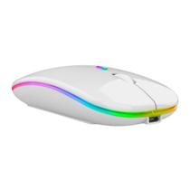 Mouse Sem Fio Bluetooth Recarregável Led Rgb 2,4GHz Wireless - lehmox