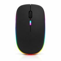 Mouse Sem Fio Bluetooth Recarregável RGB 2.4GHz Silencioso Ergonômico USB para Notebook PC E1300 Pro Mouse Sem Fio Bluetooth Recarregável RGB 2.4GHz Silencioso Ergonômico USB para Notebook PC E1300 Pro
