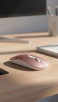 Mouse Sem Fio Bluetooth Recarregável Slim Rosa - Congratulations Store