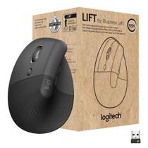 Mouse sem fio Bluetooth USB Logitech Lift para canhotos