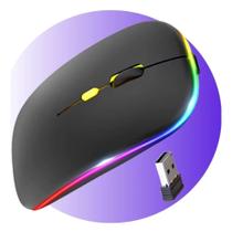 Mouse sem Fio Bluetooth Wireless Recarregável USB Preto - Wireless mouse