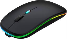Mouse Sem Fio Bmax Recarregável Rgb Alta Precisão 1600 Dp