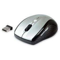 Mouse Sem Fio com Adaptador Nano M-W012SI V2 Prata/Preto C3 Tech - C3Tech