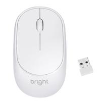 Mouse Sem Fio Com Conexão Bluetooth Branco Bright
