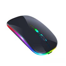 Mouse sem fio Com Led Rgb 2.4 Ghz Para Computador Usb Pc Notebook Ergonômico Recarregável - Weibo