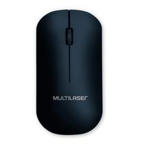 Mouse Sem Fio com Receptor USB 2.4Ghz 1200 Dpi Preto Slim Multilaser