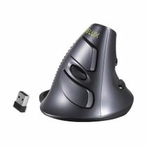 Mouse Sem Fio Delux M618GX - 6 Botões, Design Ergonômico Vertical