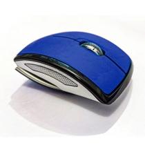 Mouse Sem Fio Dobrável 2.4ghz Wireless Com Adaptador - Azul Mouse Sem Fio Dobrável 2.4ghz Wireless Com Adaptador - Azul