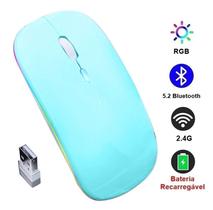 Mouse Sem Fio E-1300PRO Bluetooth & Wireless Recarregável