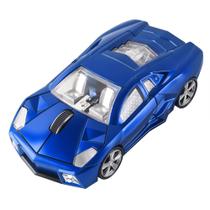 Mouse sem fio em forma de carro esportivo CHUYI Cool, mouse óptico sem fio de 1600 DPI com receptor USB para escritório, escola, viagem para casa, para PC, laptop, presente (pacote azul com 1)