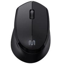 Mouse sem Fio Emborrachado USB 2.4GHZ 1600DPI Clique Silencioso Multilaser MO402